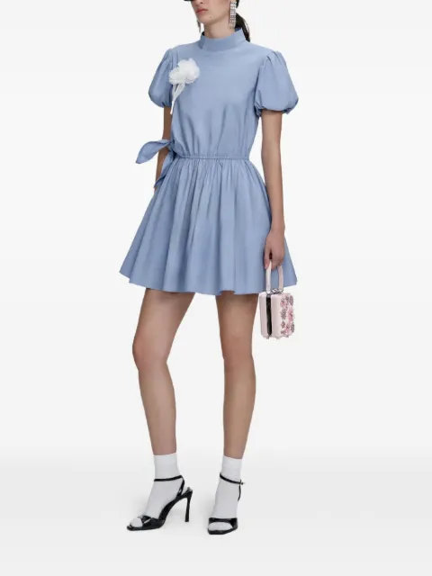 Self-Portrait puff-sleeve mini dress