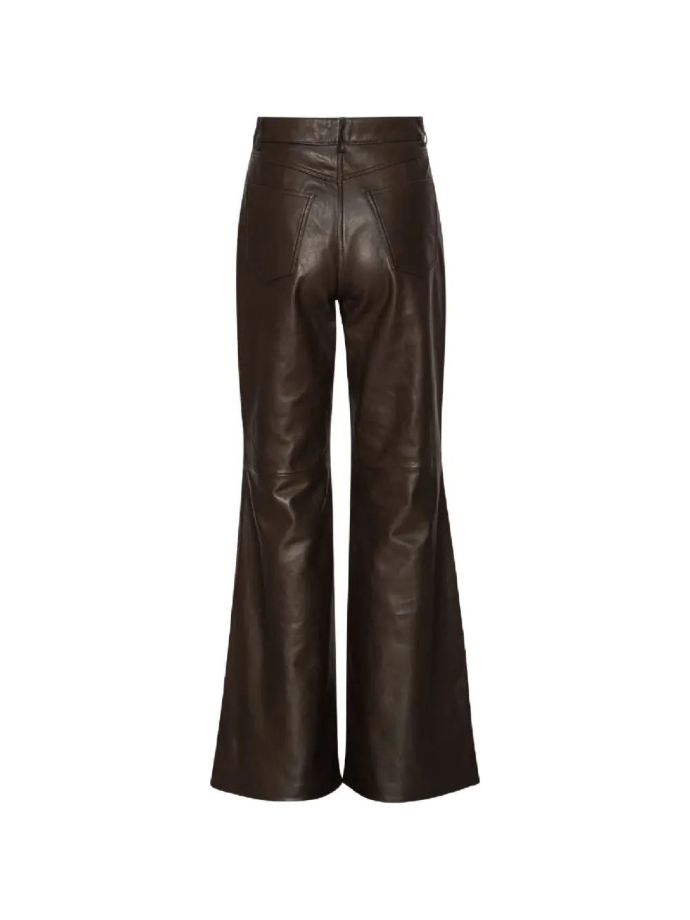 ROTATE BIRGER CHRISTENSEN Leren broek Bruin