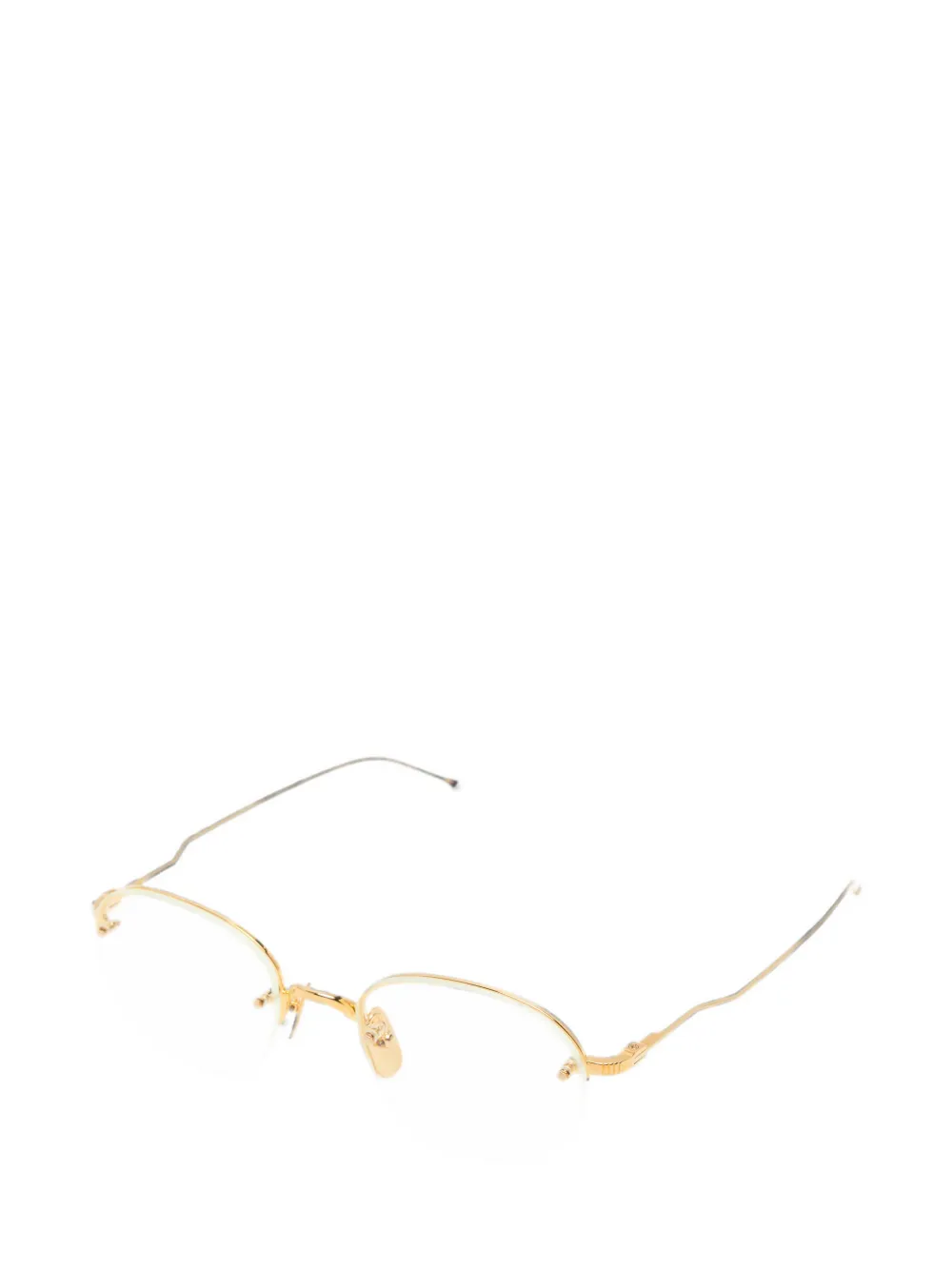 Thom Browne Eyewear Bril met rond montuur Goud