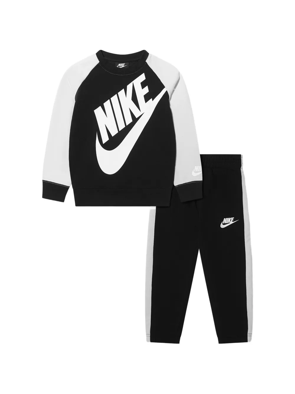 Nike Kids logo-print tracksuit set (set of two) - Nero