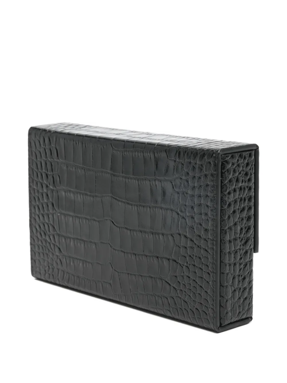  Tom Ford Silver-tone-hardware Clutch Bag - Black 