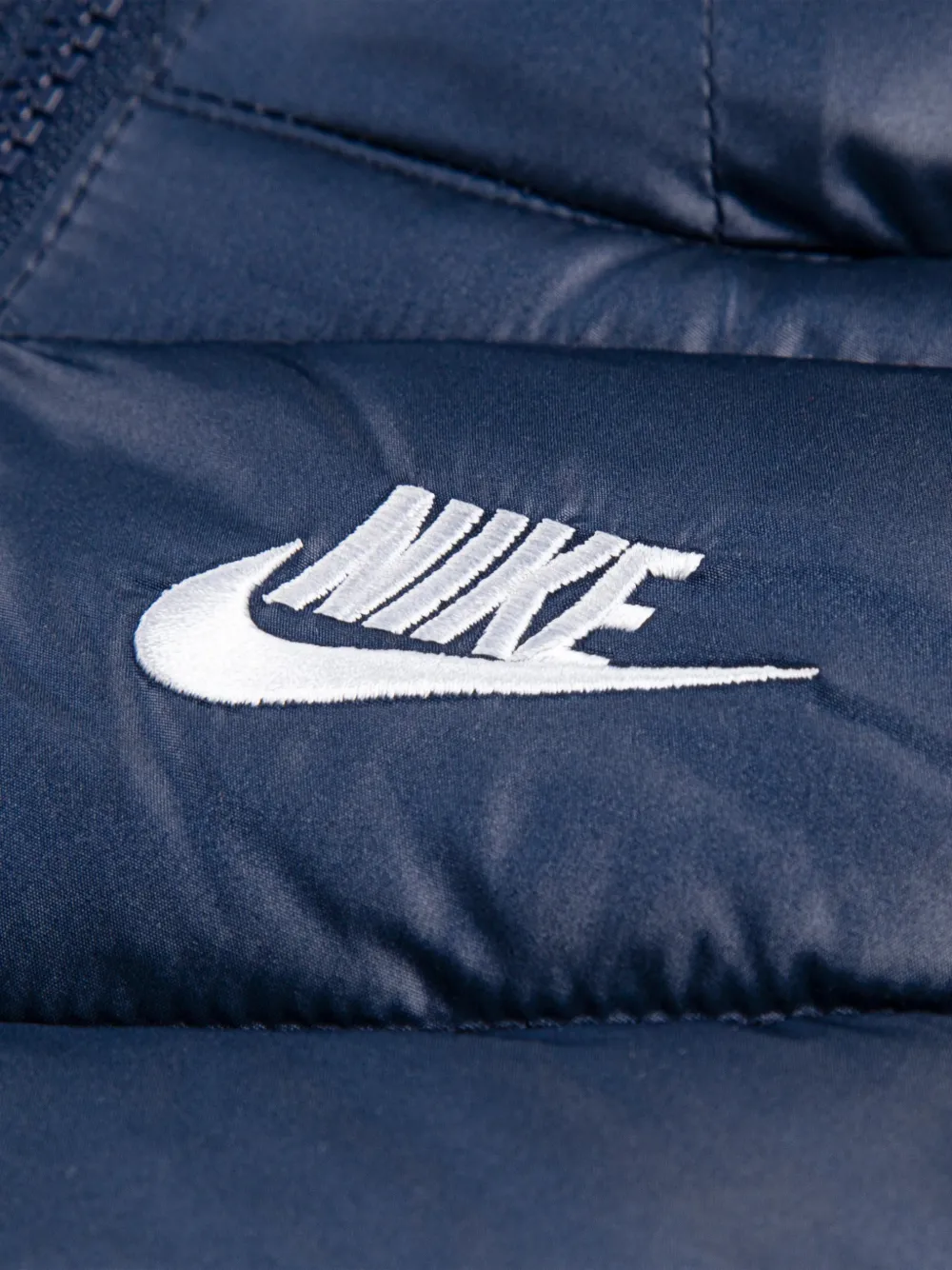 Nike Kids Jack met capuchon en geborduurd logo Blauw