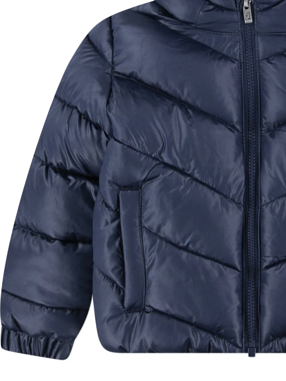 Nike Kids Jack met capuchon en geborduurd logo Blauw