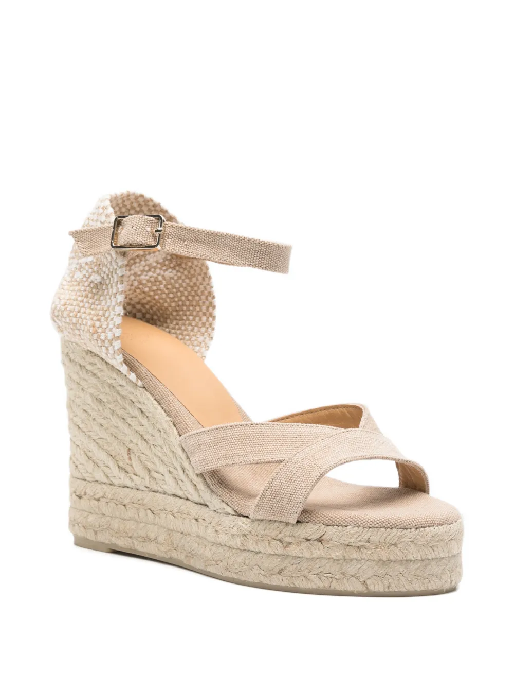 Castañer Bruna espadrilles met sleehak Beige