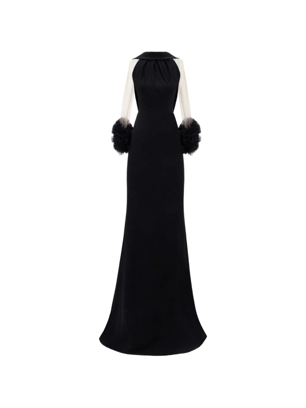 Gemy Maalouf halterneck slim-cut dress - Black