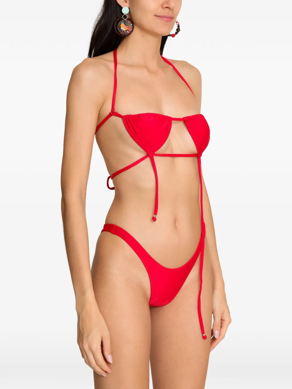 Amir Slama Bikini met trekkoord Rood