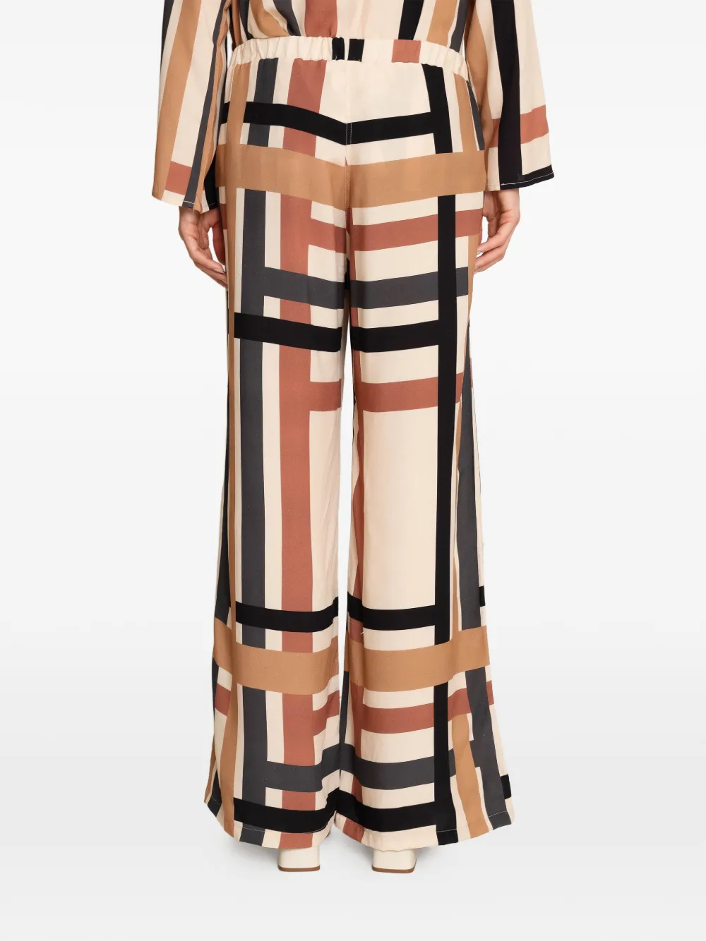  Amir Slama Geometric-pattern Trousers - Neutrals 