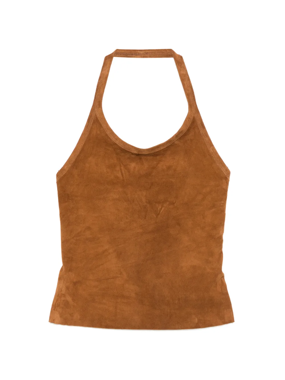 Stouls Cherry halterneck top - Marrone