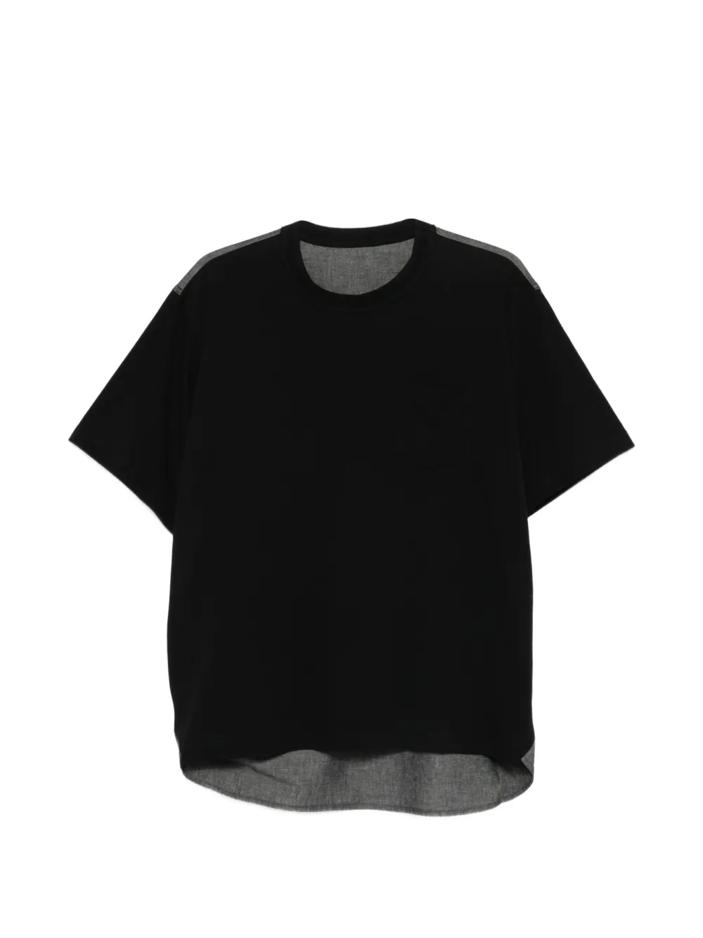 sacai chest-pocket T-shirt - Nero