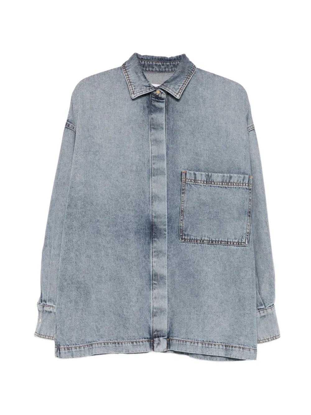 DARKPARK Jenny front-pocket button-down shirt - Blu