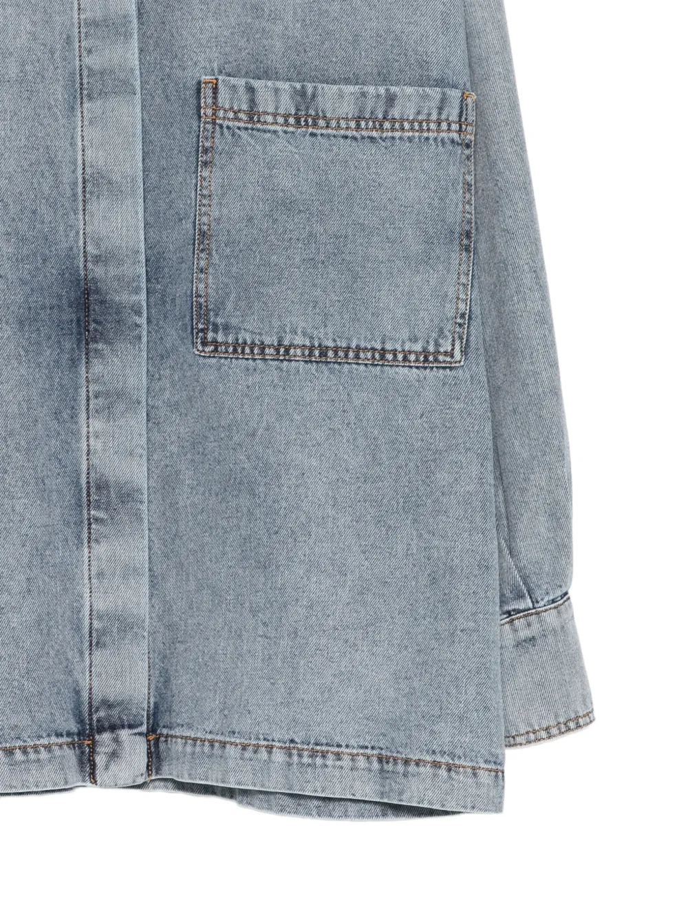  Darkpark Jenny Front-pocket Button-down Shirt - Blue 