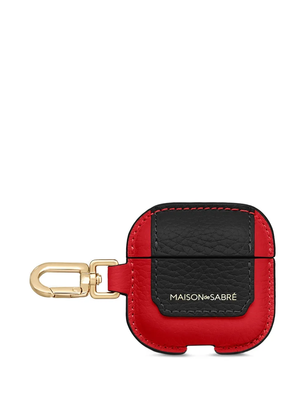  Maison De Sabré Leather Airpods 4 Keyring Case - Red 