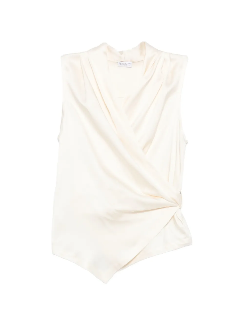 Brunello Cucinelli V-neck sleeveless top - Toni neutri