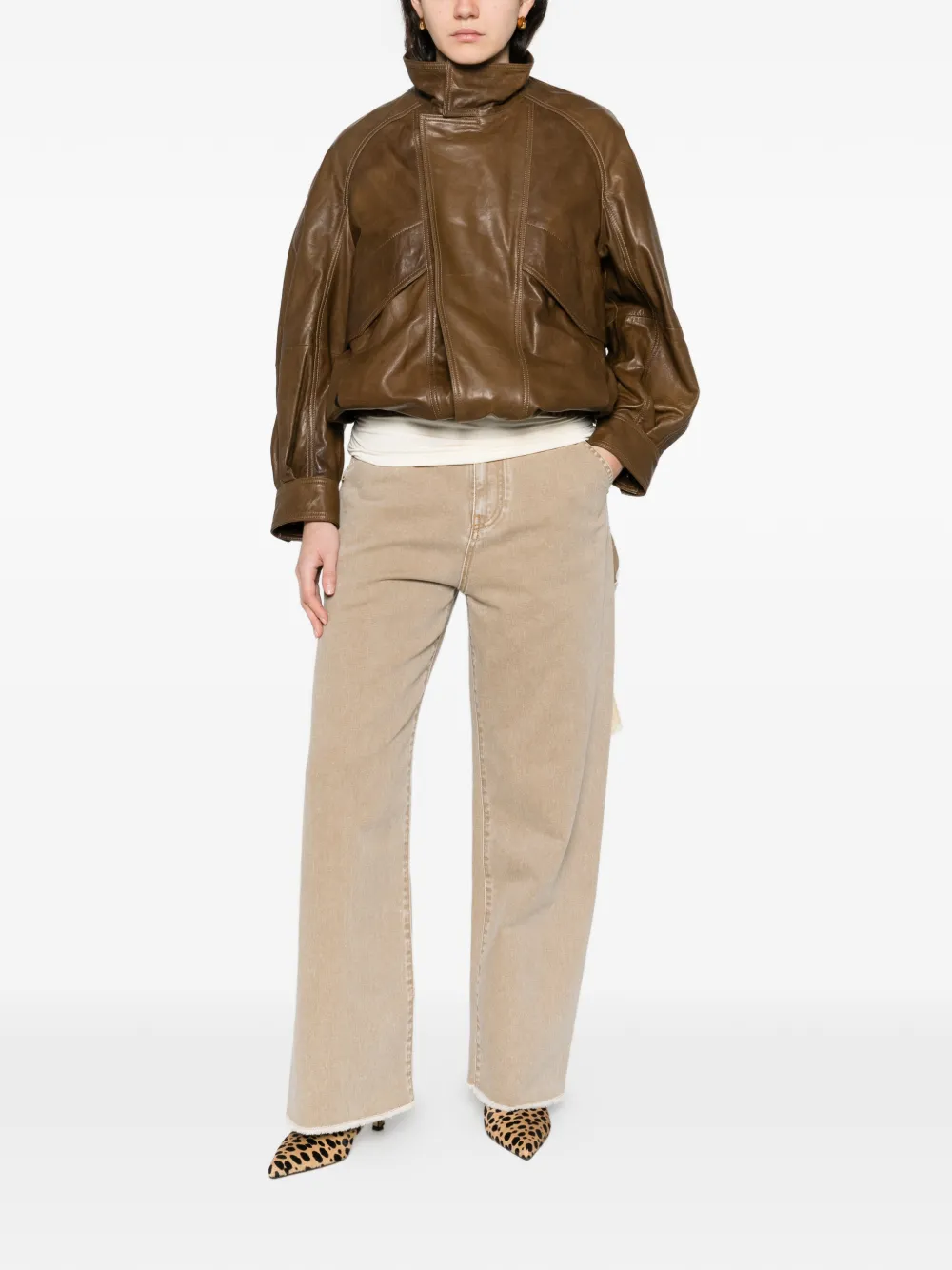  Darkpark Sienna Frayed-hem Jeans - Neutrals 