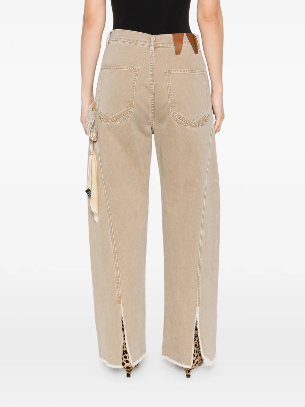 DARKPARK Sienna jeans met franje afwerking Beige