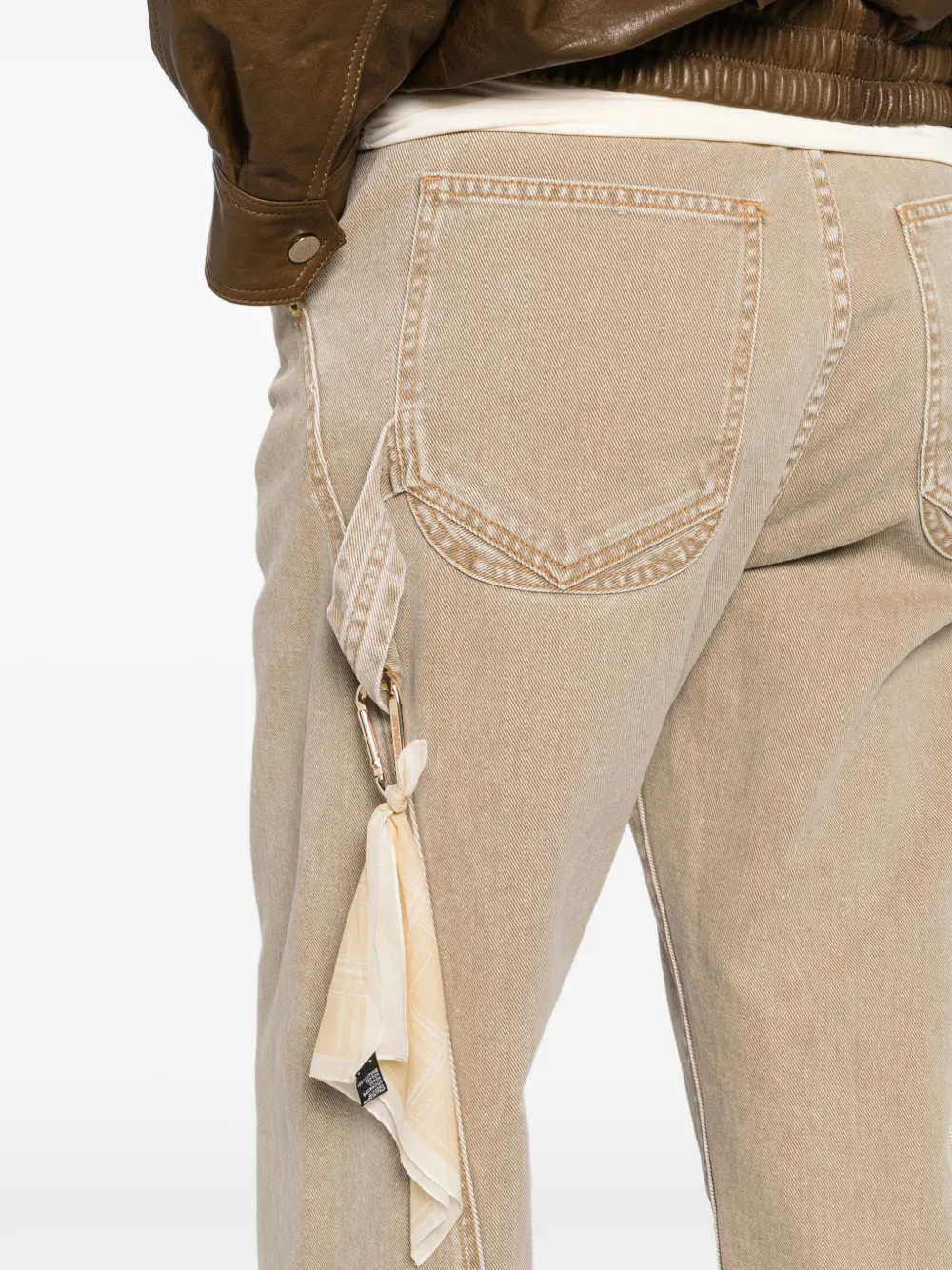 DARKPARK Sienna jeans met franje afwerking Beige