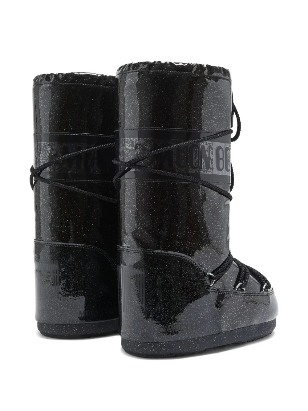 Moon Boot Kids Icon snowboots met glitter Zwart