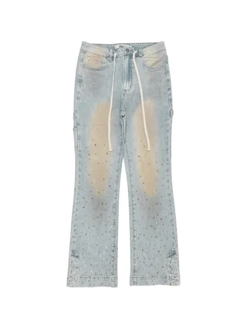 duaa Favored rhinestone-embellished jeans
