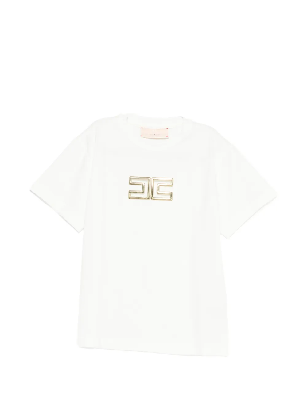 Elisabetta Franchi La Mia Bambina logo-detail T-shirt - Bianco