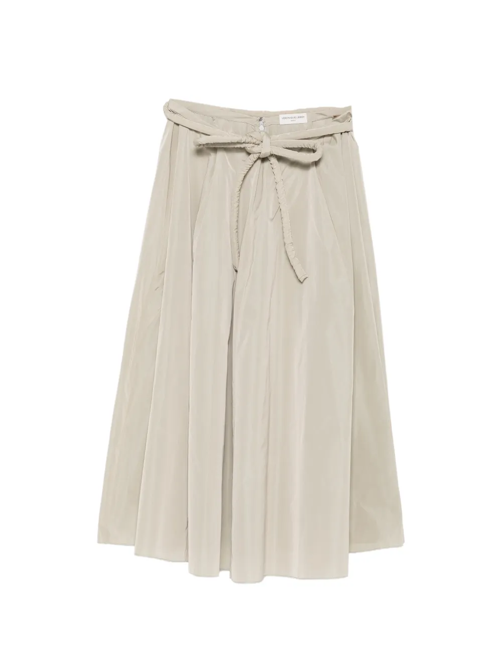 Veronique Leroy belted pleated skirt - Neutrals
