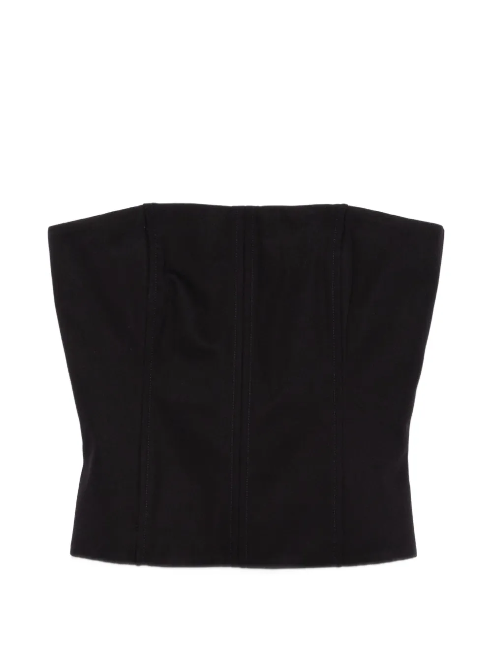 Veronique Leroy strapless zip-fastening top - Nero