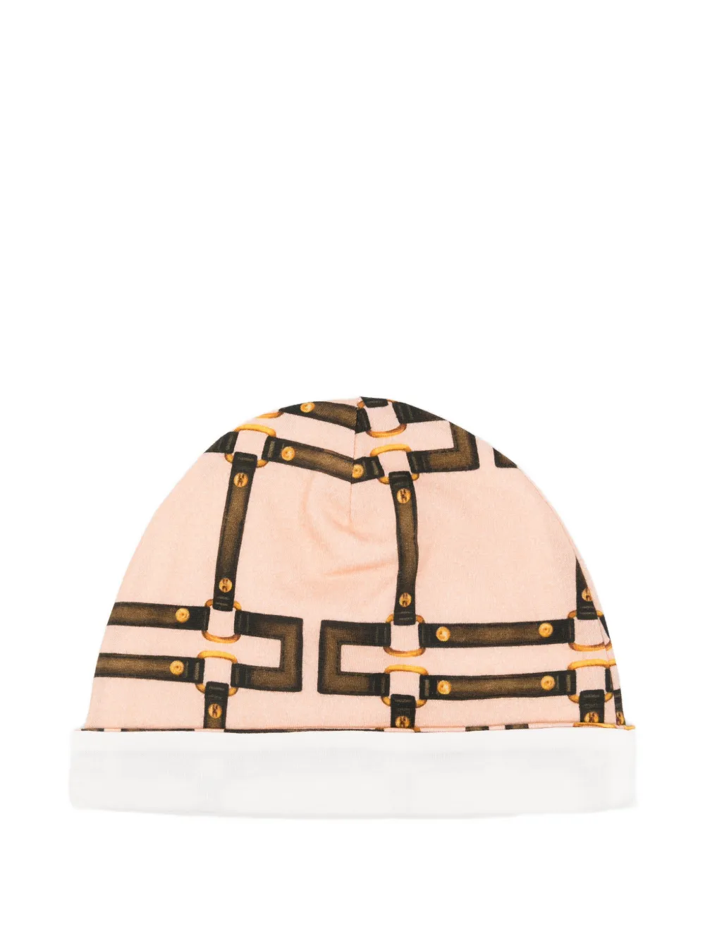 Elisabetta Franchi La Mia Bambina Muts met gesppatroon Roze
