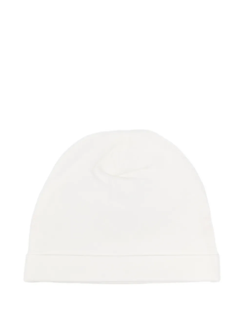 Elisabetta Franchi La Mia Bambina Muts met geborduurd strik Wit