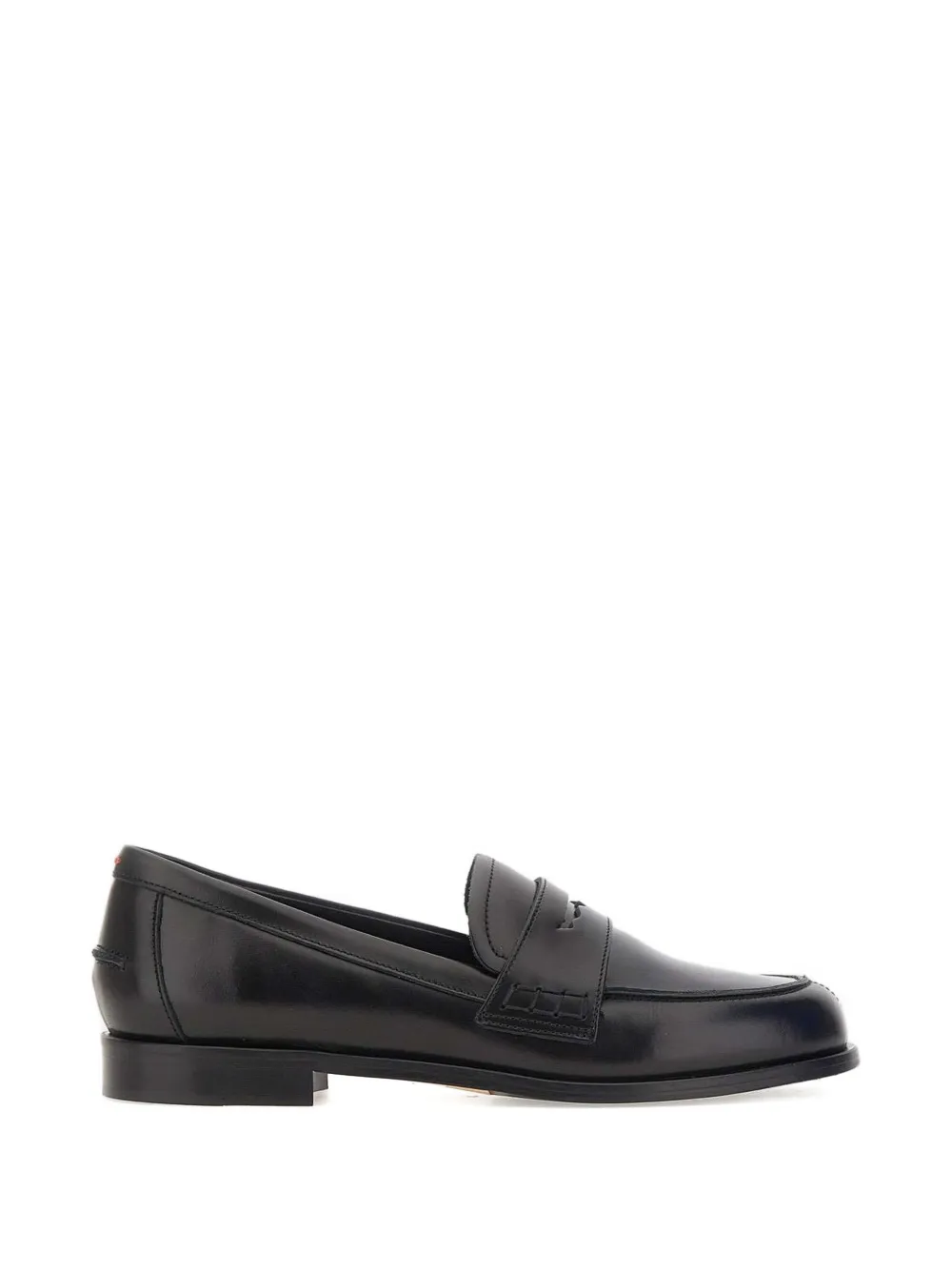 Aeyde Oscar leather loafers Zwart
