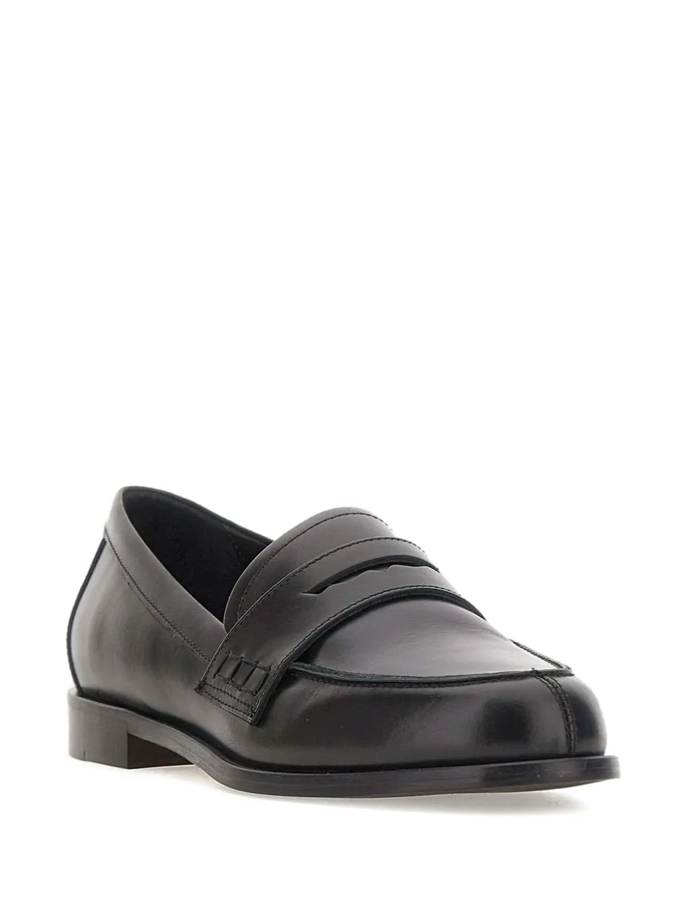 Aeyde Oscar leather loafers Zwart