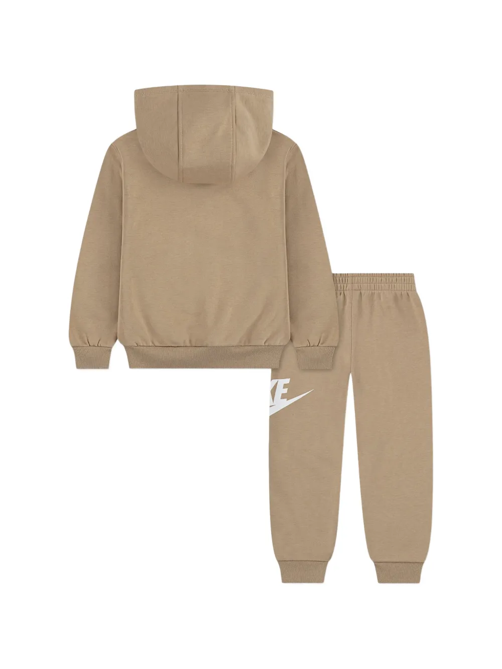 Nike Kids Trainingspak met logoprint en capuchon (set van twee) Beige