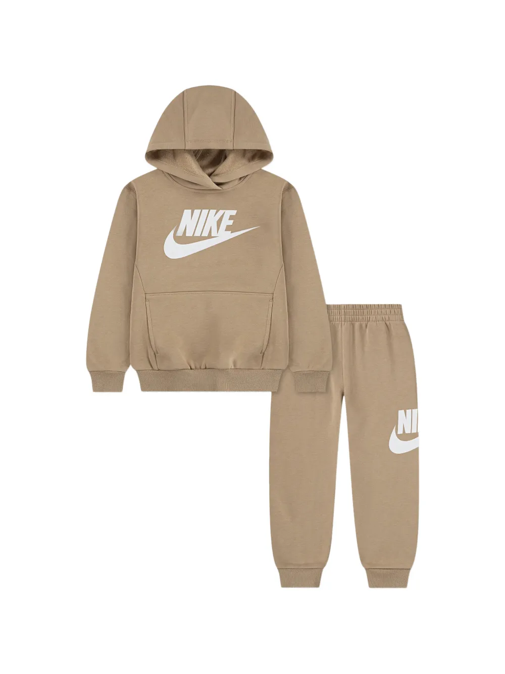 Nike Kids hooded logo-print tracksuit set (set of two) - Toni neutri