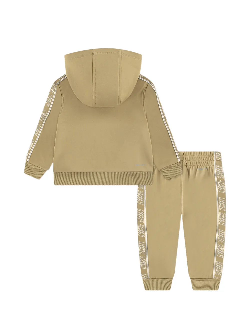 Nike Kids Trainingspak met geborduurd logo en capuchon (set van twee) Beige