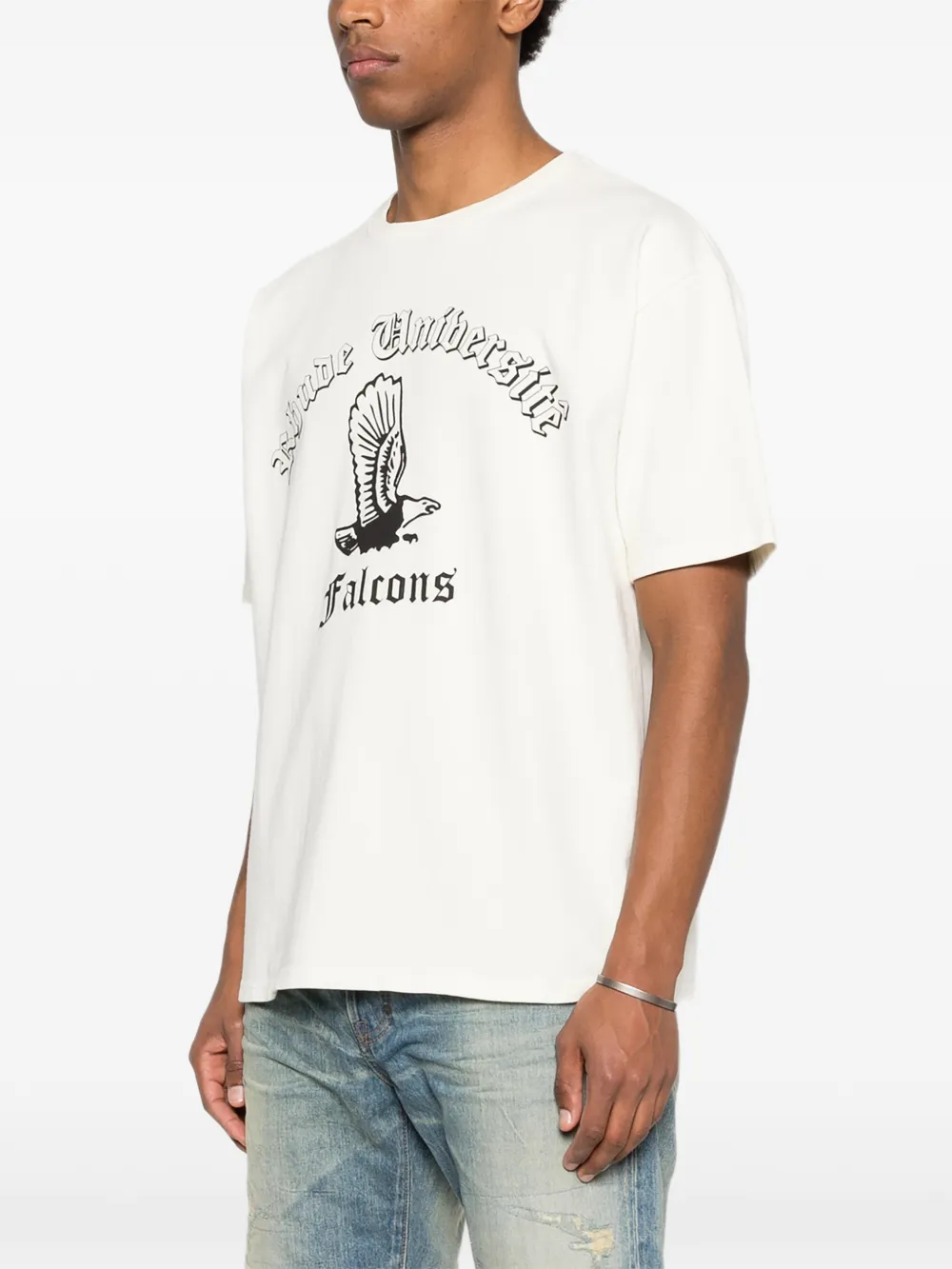RHUDE T-shirt met grafische print Wit