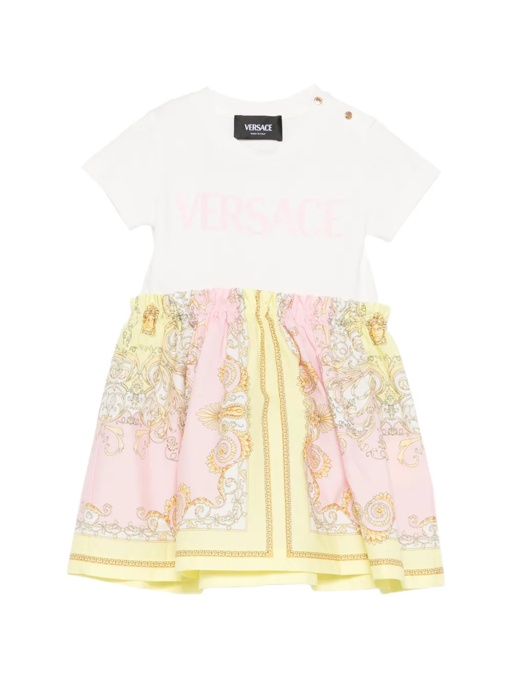 Versace Kids Abito a maniche corte - Bianco