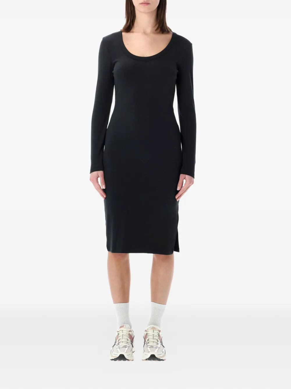 Nike long-sleeved midi dress - Nero