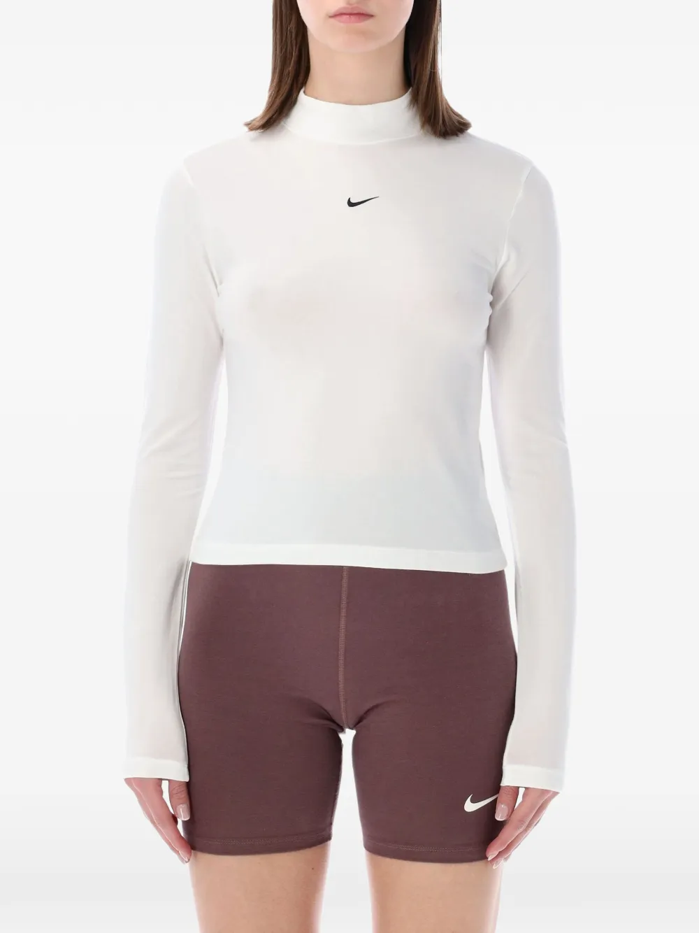 Nike mock-neck top - Weiß