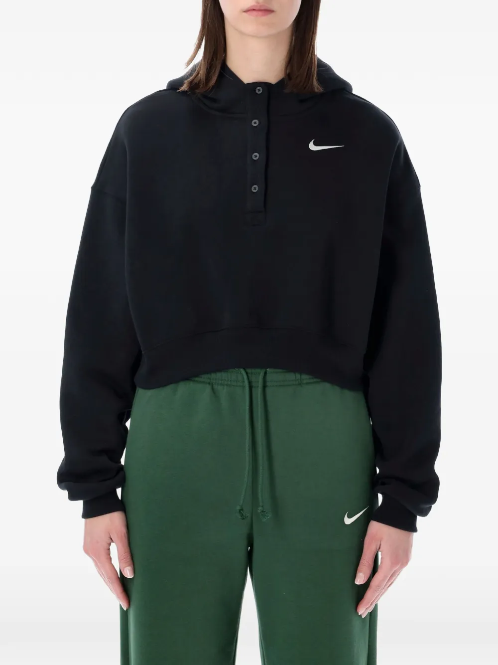 Nike Phoenix cropped hoodie - Nero