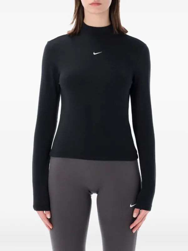 nike black mock turtleneck
