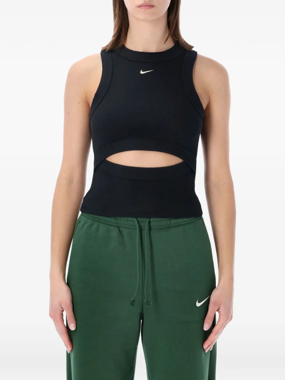 Nike cut-out top - Nero