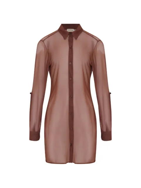 Amir Slama vestido corto manga larga con cinturón