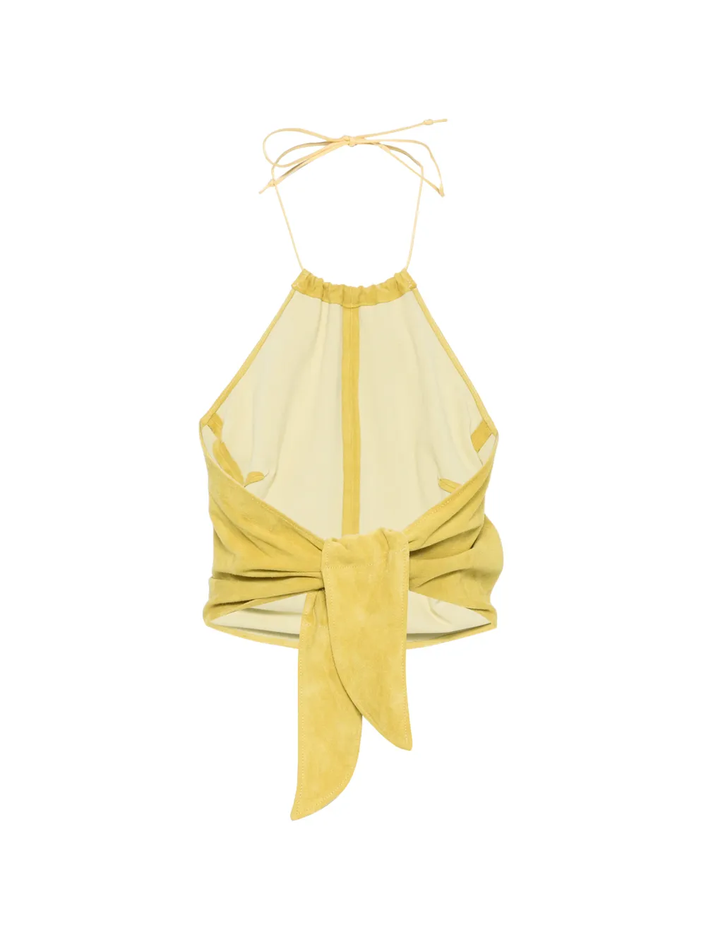  Stouls Rosie Tie Back Halter Top - Yellow 