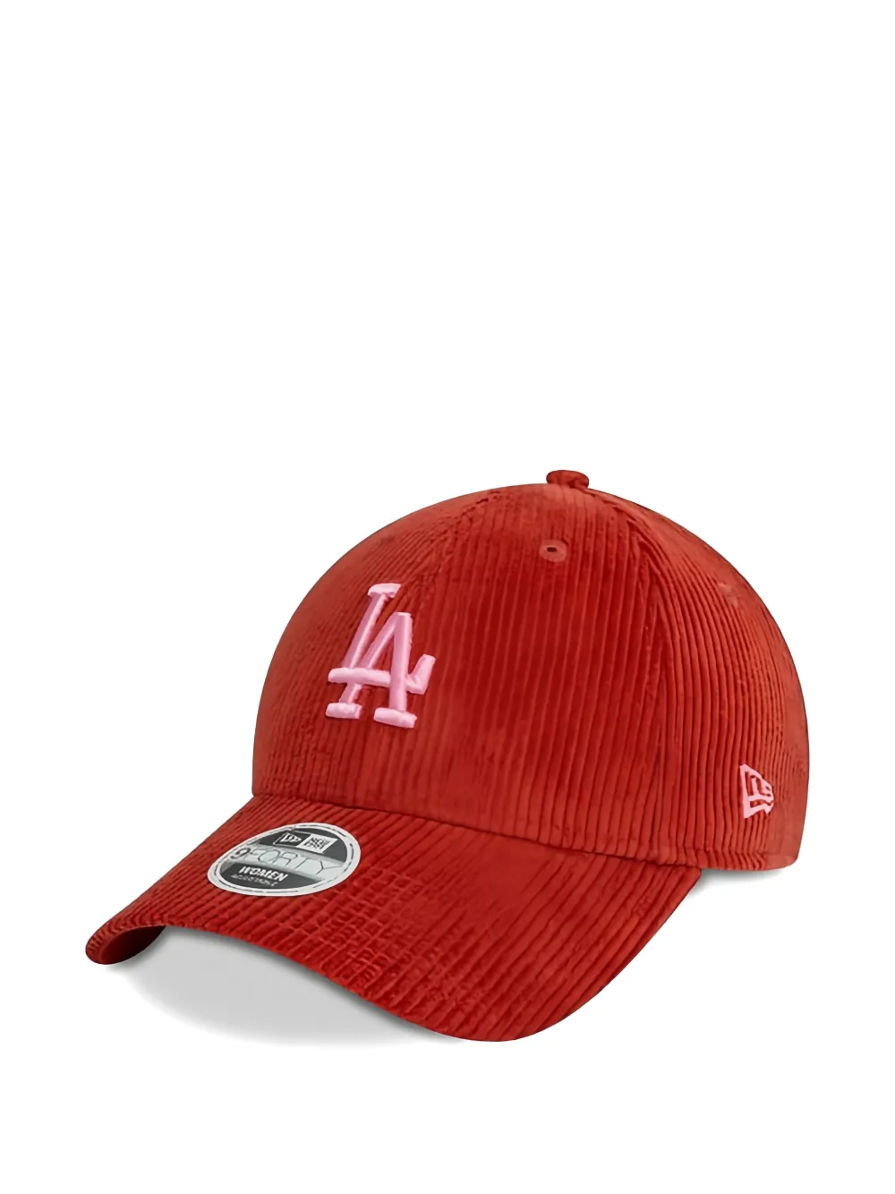 NEW ERA CAP logo-embroidered corduroy baseball cap - Rosso