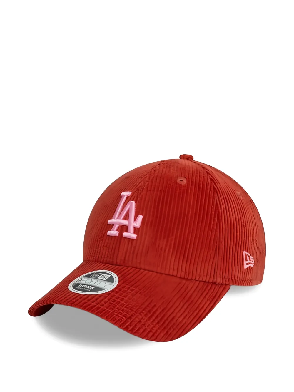 NEW ERA CAP logo-embroidered corduroy baseball cap - Rosso