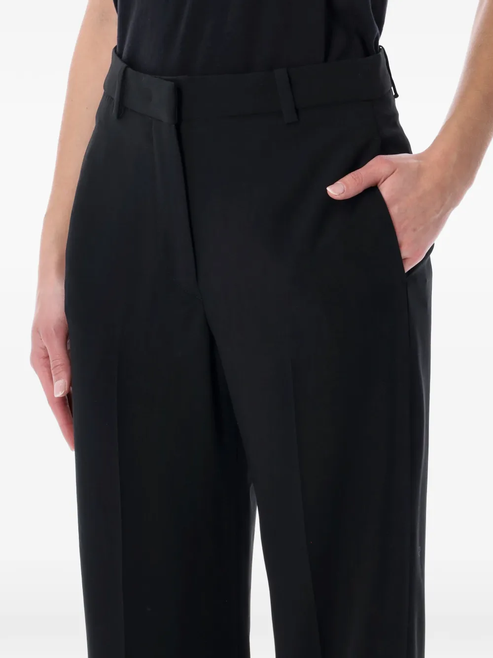  Isabel Marant Neonda Belt-loops Trousers - Black 