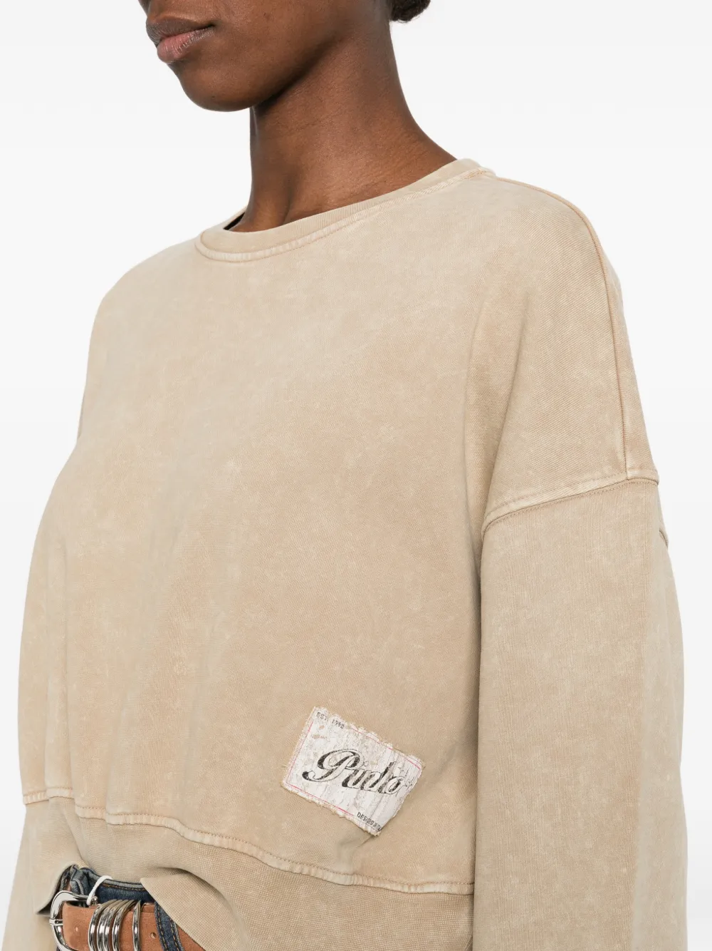 PINKO Cropped sweater Beige