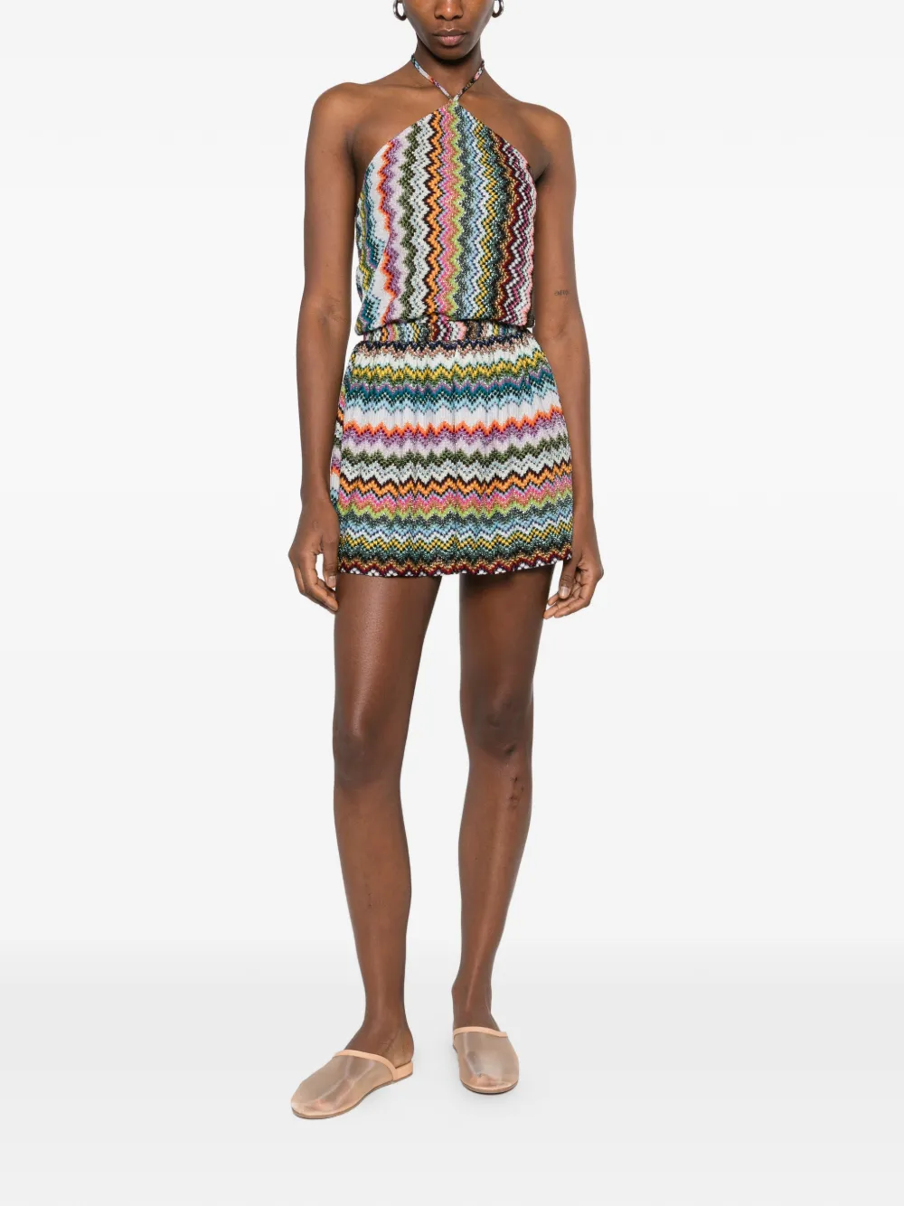 Missoni Zigzag met halternek Zwart