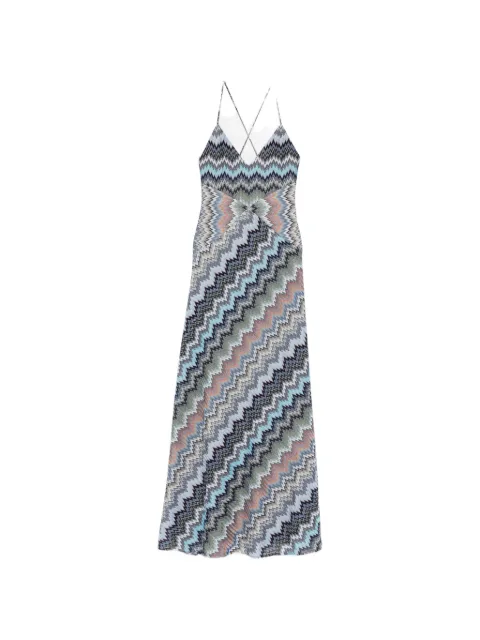 Missoni chevron strap maxi dress