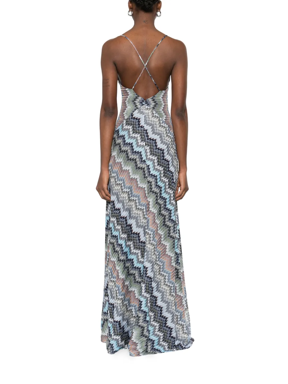 Missoni Maxi-jurk met chevron streep Grijs