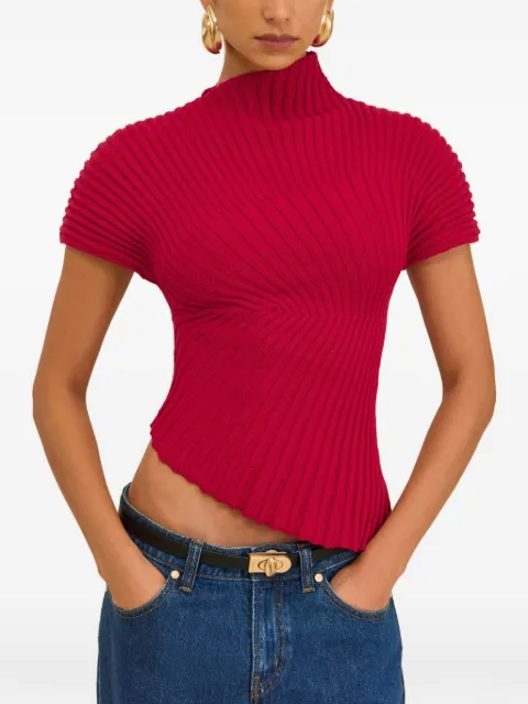 Cult Gaia top tejido de canalé Annemie