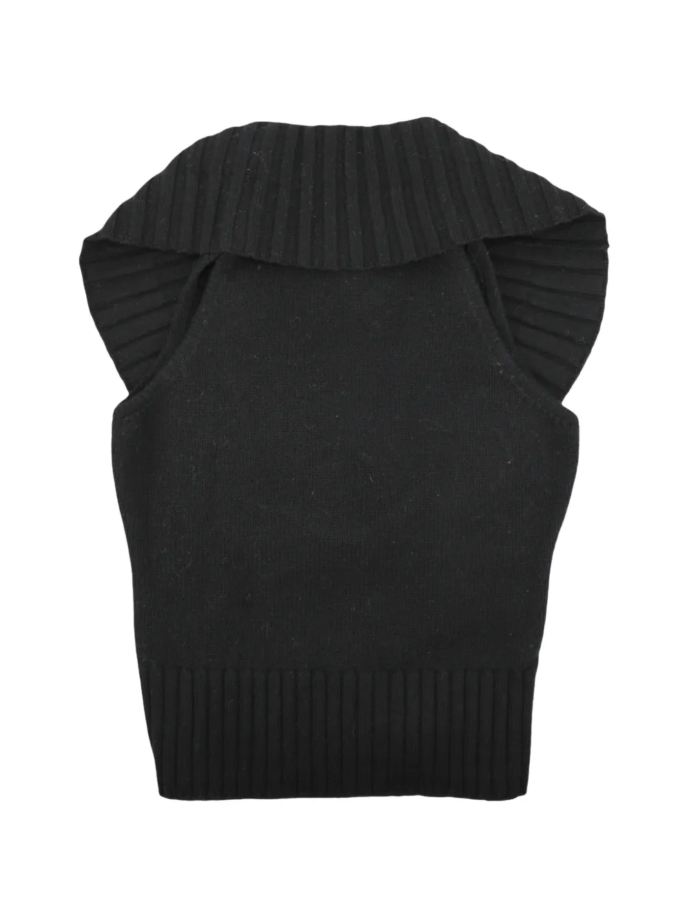 Cult Gaia Chen open-back ribbed top - Nero